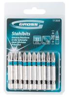 11335 Набор бит PH2х50, сталь S2, 10 шт //GROSS