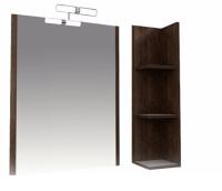 Зеркало Triton Эко Wood 50 дуб тенмый, подсветка, 50х79 см