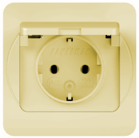 Розетка с крышкой POWERMAN  SUNNY 5029 крем (10)