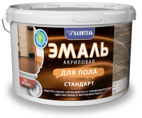 Эмаль полуглянцевая для пола 3-в-1 Три Слона Стандарт, белый, 1 кг Эмаль полуглянцевая для пола 3-в-1 Три Слона Стандарт, белый, 1 кг