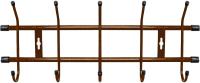 Вешалка настенная 5 крючков, Медный антик ВН5 (485х180х67мм) (Ника)