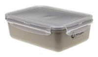 Емкость д/продуктов " Фреш" 0,4л прямоуг. Капучино (18) М1420