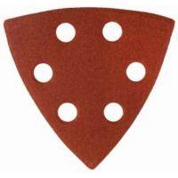 35460-100 Треугольник шлифовальный унив. на велкро основе, 6 отверстий, Р100, 93х93х93мм, 5шт