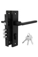 Дверной комплект LHS 6237-220, 3 ключа, Black