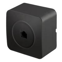 49483 Розетка RJ-45 открытого монтажа, 1-местная, чёрный MST00-20-05