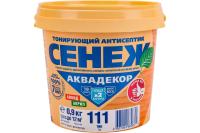 Защитный декоративный антисептик Сенеж Аквадекор, формула Х2, тик, 0,9 кг