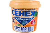 Защитный декоративный антисептик Сенеж Аквадекор, формула Х2, бесцветный, 0,9 кг