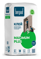 Клей для всех видов плитки Bergauf Maximum Plus, 25 кг