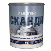 Антисептик для дерева Акватекс Сканди, кроющий, полуматовый, база А, 0,75 л