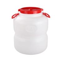 Канистра-бочка 40,0л "Байкал" с навес. ручками бело-красный (4) М6377