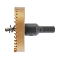 724123 Коронка по металлу HSS, 70 мм, нитридтитановое покрытие //Denzel