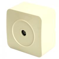 49480 Розетка TV открытого монтажа, 1-местная, 75 Ом, 5-862МГц, крем MST00-10-04