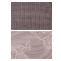 890-203 Салфетка сервировочная ПВХ, 30х45см, "Полет бабочки", 2цвета 