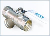 Кран шаровый STI фильтр, D15 мм