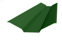 Планка ендовы верхняя 86 80 0,5 2м стандарт ПЭ 6005 зелен.мох