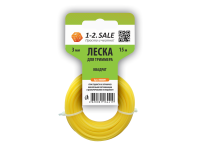 Леска для триммера 1-2.sale квадрат 3 мм (15 м) нейлон