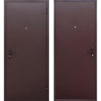 Дверь металлическая Прораб 4,5 см Антик медь (металл/металл) - 960, правая (Стройгост)