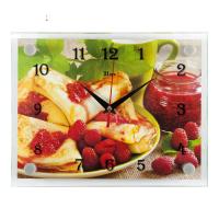 2026 -195 Часы настенные "Блинчики с малиновым вареньем" "21 Век"