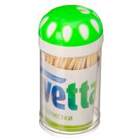 VETTA Зубочистки 100шт, бамбук, пластиковая уп. (437-241)