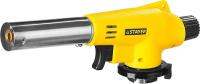 55584 Газовая горелка с пъезоподжигом STAYER MaxTerm MG100, на баллон с цанговым соединением, 1300°С