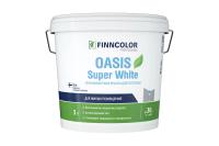 Краска для потолков глубокоматовая Finncolor Oasis Super White, база А, белый, 3 л