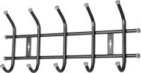 Вешалка настенная 5 крючков, Черный ВНТ5 (485х215х85мм) (Ника)