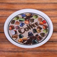 761-166 Поднос жестяной "Coffee" 32см																			