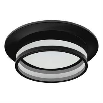 51090 Светильник потолочный встраив.15W 230V GX53, чёрный, круг, DL502 LUNA Feron