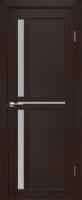 Дверное полотно остекл.FORET Медиана орех темный 600мм
