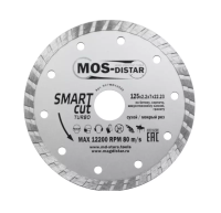 Круг алмазный Turbo Smart Cut (Умный рез) 125*2,2*7*22,23 "МОS-DISTAR" SC7MD12522