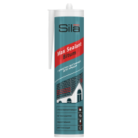 Герметик битумный для крыши Sila PRO Max Sealant Bitum, чёрный, 280 мл