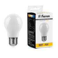 38266 Лампа светодиодная (3W) 230V E27 2700K A50, LB-375 Feron
