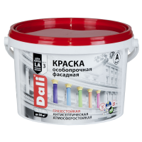 Краска фасадная особопрочная база А белая DALI, 2,5 л (Рогнеда)