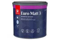 Краска интерьерная глубокоматовая Tikkurila Euro Matt 3, база С, под колеровку, 2,7 л