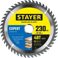 3682-230-32-48_z01 Диск пильный по дереву STAYER EXPERT 230 x 32/30мм 48Т, точный рез