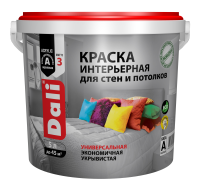 Краска акриловая интерьерная белоснежная (База А) DALI, 5 л (Рогнеда)