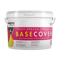 Грунт-краска акриловая укрывная BASECOVER под декоративные покрытия 9 л, FARBITEX PROFI
