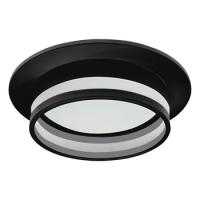 51090 Светильник потолочный встраив.15W 230V GX53, чёрный, круг, DL502 LUNA Feron
