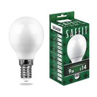 55080 Лампа светодиодная, 9W 230V E14 2700K G45, SBG4509