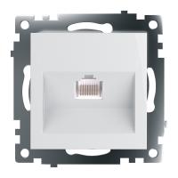 39305 Розетка компьютерная 1-местная RJ-45 (механизм), серия Катрин, GLS00-7107-01, белый