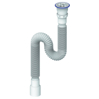 Гофросифон D230 выпуск 1 1/2"  1200 мм