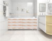 Экран под ванну МетаКам Кварт, ПВХ, оранжевый, 168х56 см