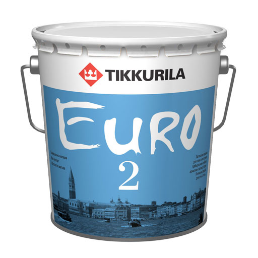 Краска интерьерная глубокоматовая Tikkurila Euro Smart 2, база А, белый, 2,7 л
