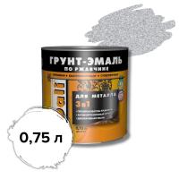 Грунт-эмаль по ржавчине глянцевая 3 в 1, RAL9006 серебристый алюминий 0,75 л DALI (Рогнеда) 
