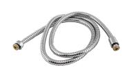 Шланг для душа 1/2"х1/2"- гайка/конус (Импорт/Импорт) 100 см, резина EPDM хромированный, 114