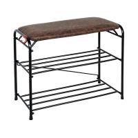 Подставка д/обуви Альфа23 (3полки с сидением) 65*30*48см (черный) до 120кг ПДОА23СЧ ЗМИ