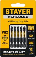 26231-2-50-5 Торсионные биты STAYER HERCULES, PH2, 50 мм, 5 шт, 