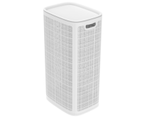 АП375 Плетёная корзина для белья «Лён» 100л (430×321×800мм) (сборная) (белый)(5)