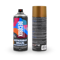 Аэрозольная эмаль Decorix 0104-03, золотой молотковый, 520 мл