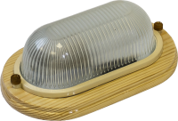 Termo 100 20 18 Светильник большой для бани/сауны овал,IP54 150Вт 1хЕ27,береза, раб.t до +130С